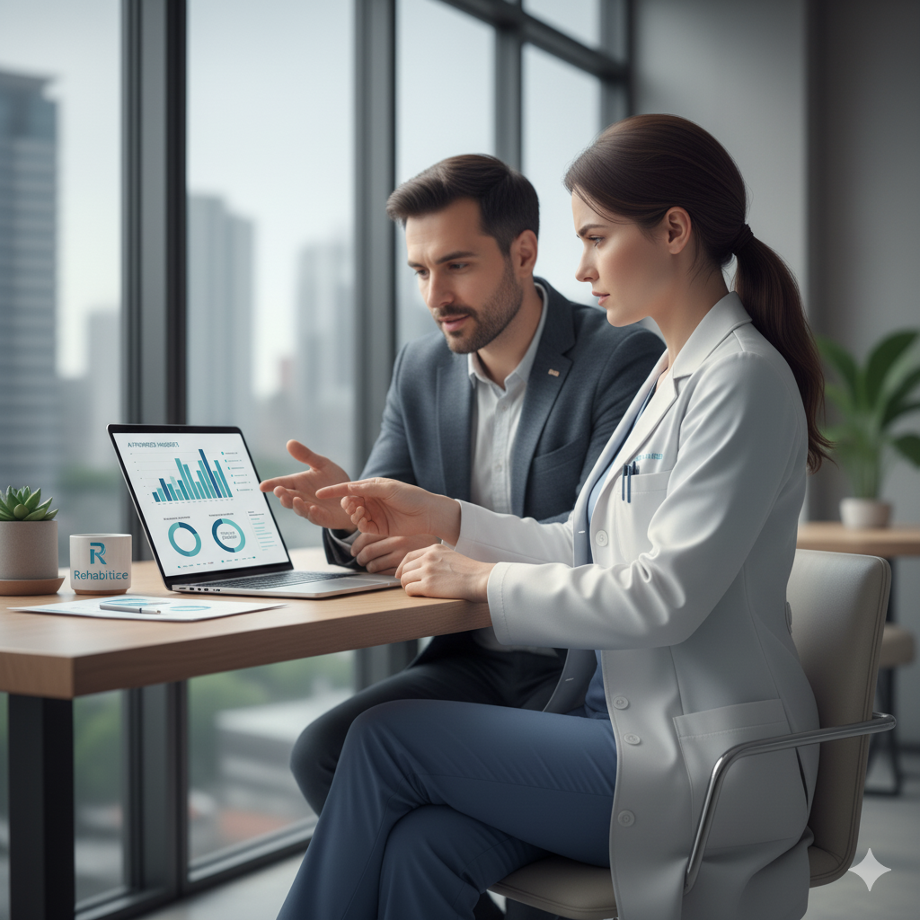 Stop marketing transactions. Start marketing relationships. marketing strategist with doctor